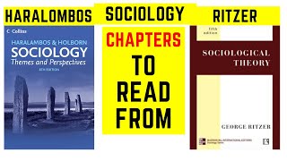 Sociology  Chapters to read from Ritzer and Haralombos [upl. by Eibor]