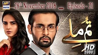 Tum Milay Episode – 21 – 28th November 2016  ARY Digital Drama [upl. by Royce]