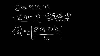 Unbiasedness of Least Squares Estimators  Simple Linear Regression [upl. by Serica]