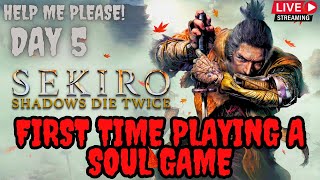 SEKIRO PC 2019 GOTY DAY 5 Playing my first soul game [upl. by Orville]