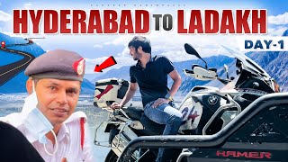 Hyderabad To Ladakh  Day  1 Sandeep Nadimpalli  Telugu [upl. by Ocramed353]