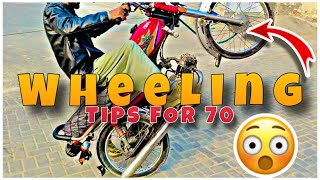 ONe Wheeling Tips and Tricks for 70 bikewheeling [upl. by Pik896]