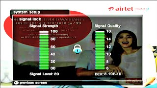 Airtel Dish TV Signal Settings New Frequency [upl. by Henriques917]