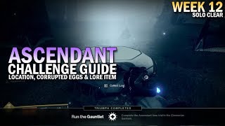 Ascendant Challenge Week 12 Guide  Corrupted Eggs Lore Item Location amp Solo Clear [upl. by Nad]