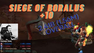 Enhancement Shaman  10 SIEGE OF BORALUS  the War Within  M S1 [upl. by Durware569]