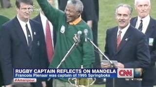 Francois Pienaar on seeing Mandela wearing his Springbok rugby jersey [upl. by Neelrac]