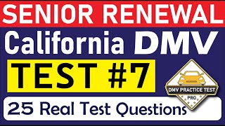 CALIFORNIA DMV WRITTEN TEST 2024  DMV Senior Written Test  California DMV Permit Test for Seniors [upl. by Cynthie]