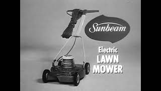 Sunbeam TV Ads  1960s  Lawnmower and Sprinkler Ads [upl. by Nsaj]