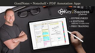 Best Professional GoodNotes Digital Planner For iPad  Key2Success [upl. by Orodisi]