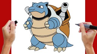 Como desenhar o Blastoise Pokémon [upl. by Engenia]