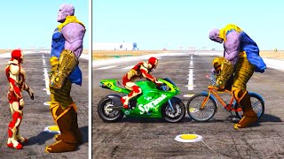 GTA V IRONMAN VS THANOS Whos the Richest Avenger gta5 [upl. by Naraa]