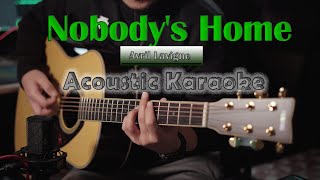 Avril Lavigne  Nobodys Home  Acoustic Karaoke  Guitar Cover  Live [upl. by Ellora291]