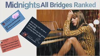 Taylor Swift  Midnights All Bridges Ranked [upl. by Nina302]