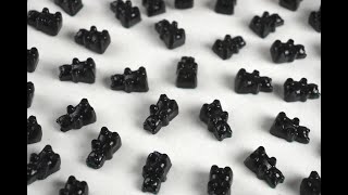 BLACK LICORICE GUMMY BEARS RECIPE  EASY DIY GUMMIES [upl. by Fatimah769]