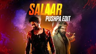 SALAAR X PUSHPA THE RULE IDHI SALAARODI RULEU [upl. by Skelly]