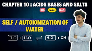 Self ionization of water  Autoionization of water  class 10 chemistry [upl. by Hnib]