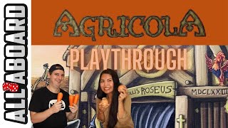 AGRICOLA  Board Game  2Player Playthrough  Farming in the Middle Ages [upl. by Perdita]