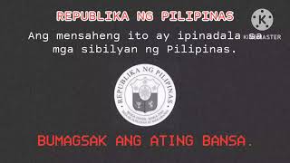 EAS Scenario Philippines Our Country has FallenBumagsak ang ating Bansa [upl. by Lyndsay]