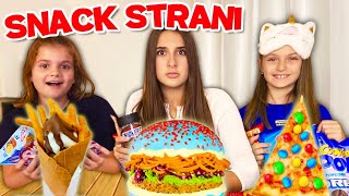 MANGIAMO gli SNACK più STRANI al MONDO CHALLENGE 🥵🤢🤮 [upl. by Ondine]