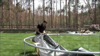 How to Assemble Round Trampoline [upl. by Erminie442]