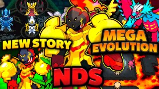 Pokemon NDS Rom Hack 2024 With Mega Evolution New Story Gen 19 amp Much More [upl. by Seigel939]