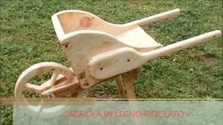 ✅🔨costruire una carriola fioriera in legno riciclato wheelbarrow  parte 13 [upl. by Alroy763]