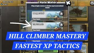 HCR2  HILL CLIMBER MASTERY  FASTEST STRATEGY 600700 XP WITHOUT X2 XP [upl. by Lovich]