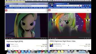 Nightmare Night SFM amp PMV Comparison [upl. by Massie]