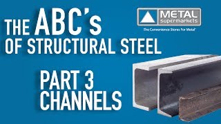 ABCs of Structural Steel  Part 3 Channels  Metal Supermarkets [upl. by Anuaf12]