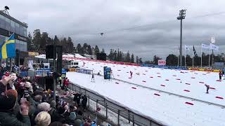 Ski race world cup 2024 royal marathon Holmenkollen Norway 50 km women winning finish [upl. by Yanehs]