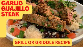 GARLIC GUAJILLO STEAK BOWL  CHIPOTLE COPYCAT RECIPE [upl. by Borgeson958]