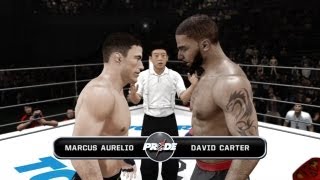 UFC Undisputed 3 Career Mode  PRIDE Grand Prix Tournament Third Round VS Marcus Aurelio [upl. by Artekal63]