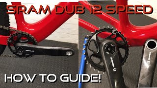 SRAM DUB 12 Speed Crankset And BB Removal Guide [upl. by Llenreb]