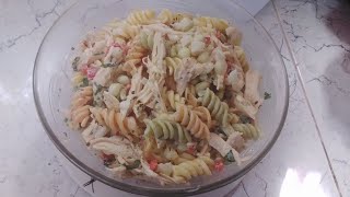 ensalada de fideos con pollo [upl. by Suixela606]