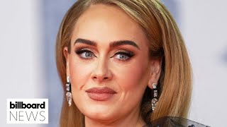 Adele Dominates At the 2022 Brit Awards amp She Might Be Engaged  Billboard News [upl. by Alamak]