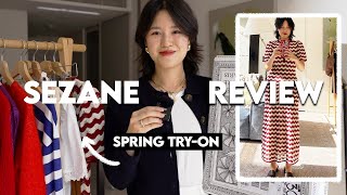 The BEST Pieces From Sezanes Spring Collection  TryOn amp Review 2024 [upl. by Aneleairam]