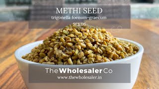 Methi Seed  Kasturi Methi Seed  Trigonella foenumgraecum  TheWholesalerCo [upl. by Scarlet813]