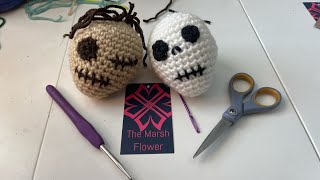 Crochet a Shrunken HeadSkull with Me [upl. by Diannne]