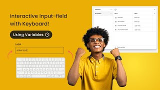 Creating Interactive Input Fields with Keyboard in Figma  Advanced Variable Tutorial [upl. by Hama]