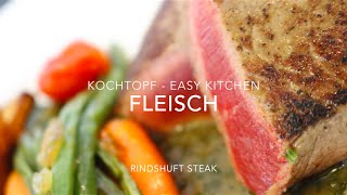 Kochtopf  Easy Kitchen Rindshuft Steak [upl. by Anya904]