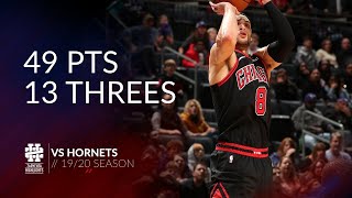 Zach LaVine 49 pts 13 threes vs Hornets 1920 season [upl. by Itaws]