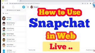 How to login to Snapchat on Laptop or Computer  How to login Snapchat in Web  Snapchat Login [upl. by Hakon]