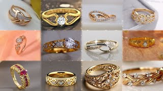 latest 22k gold rings design 2024  stone gold rings design for women golddesignsk [upl. by Lindsay]