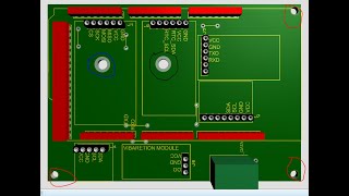 How to placement Mounting holeor mechanical hole or PCB Board Holein proteus 8 software [upl. by Scarlet]