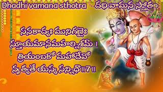 వామనజయంతి దధి వామనస్తోత్రం  dhadhi vamanasthotram  vamana dwadasi kanakadhara Shastidevi [upl. by Parrish212]