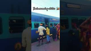 Train running status 🚂 at station ⛽trending shorts train travel indianrailways [upl. by Granny333]