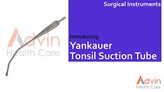 Yankauer Tonsil Suction Tube [upl. by Lejeune]