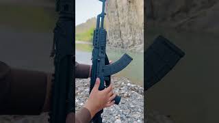 Sar308 loaded test fire youtubeshorts ak47firing freefiring airsoft [upl. by Ahsiekim]