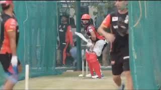 Virat Kohli  AB De Villiers Vs RoboArm Ball Thrower [upl. by Zoara137]