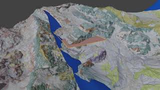 Blender 29 3D Geo Modelling with BlenderGis amp QGIS [upl. by Nylaf779]